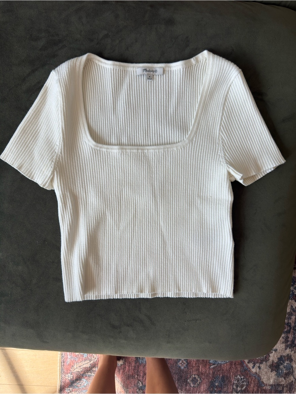 Madewell Cropped Short Sleeve Sweater Top